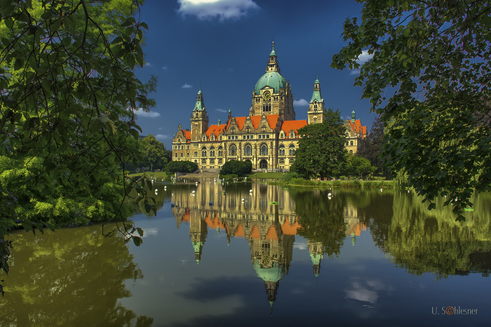 Blick zum Neuen Rathaus