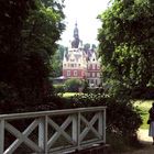 Blick zum Neuen Schloss in Bad Muskau