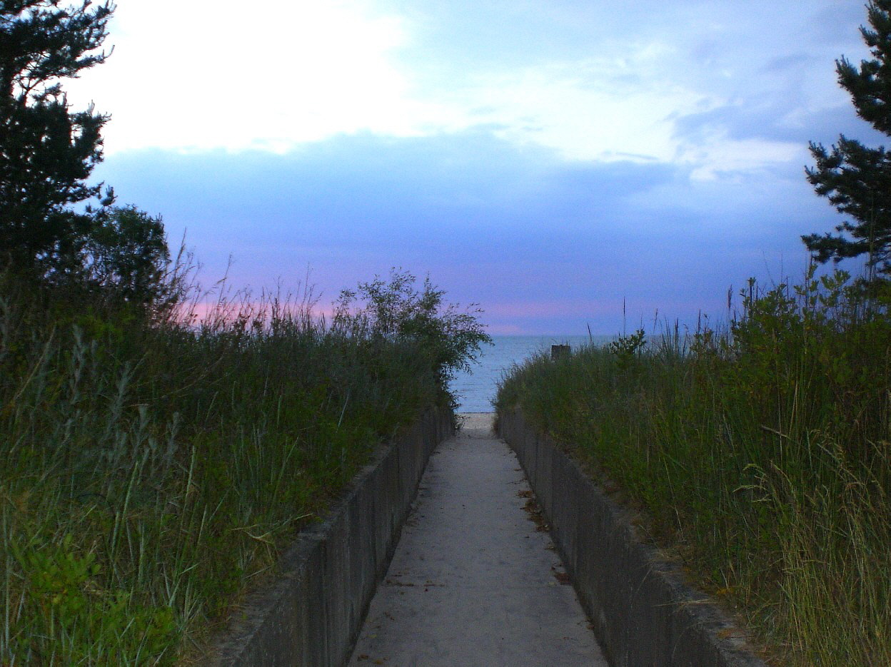 Blick zum Ostseestrand in Zinnowitz