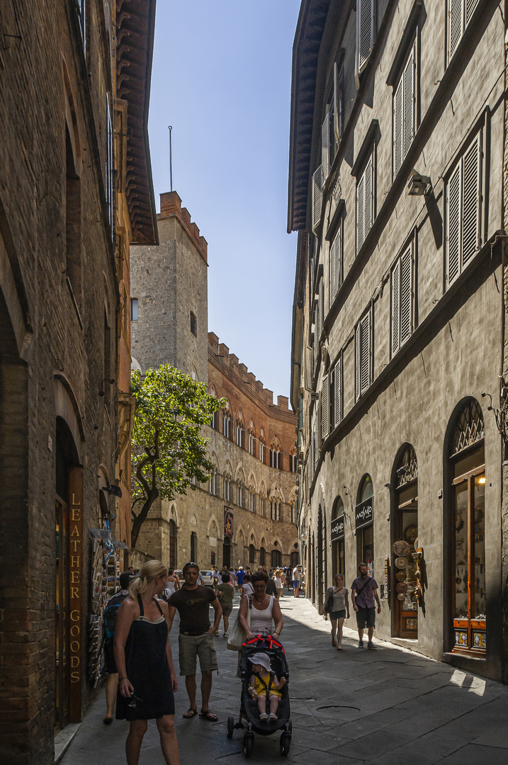 Blick zum Palazzo Chigi-Saracini