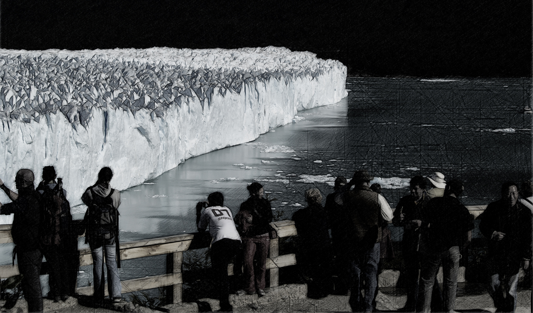 blick zum perito moreno ...