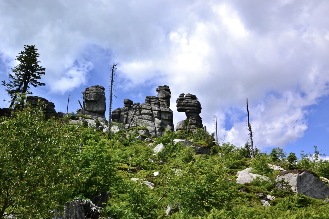 Blick zum  Plöckenstein…