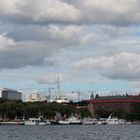 Blick zum Rathaus Stockholm