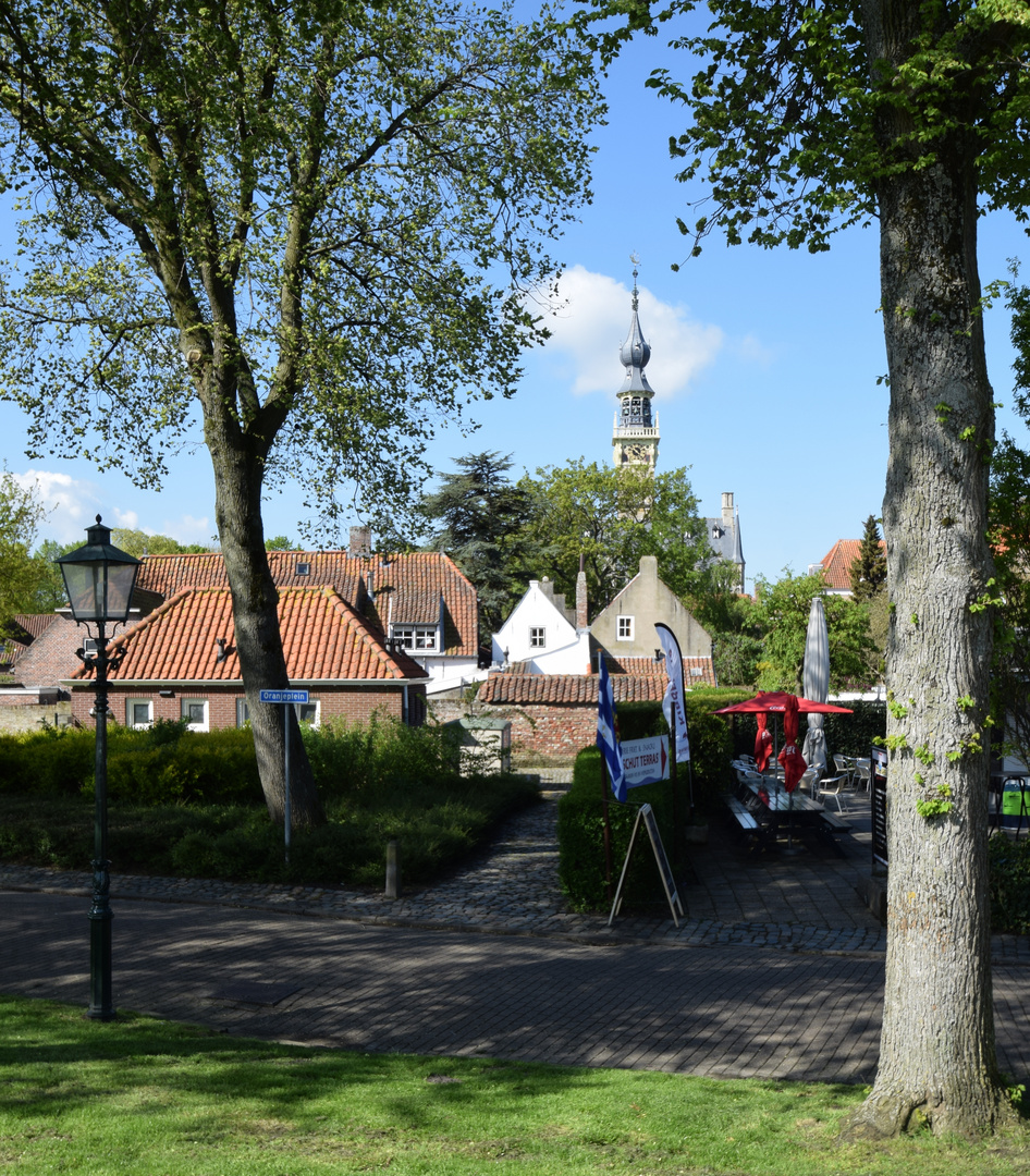 Blick zum Rathaus Veere