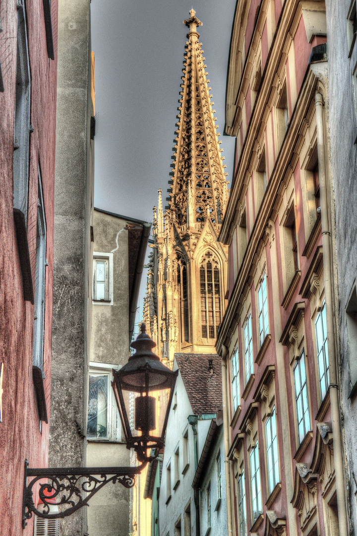 Blick zum Regensburger Dom