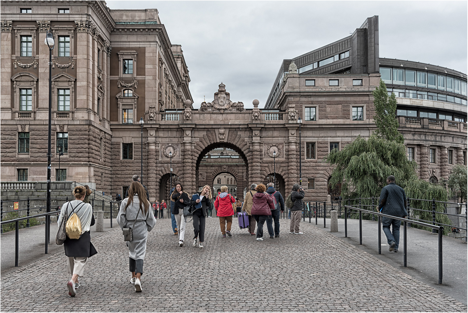 Blick zum Reichstagsgebäude 