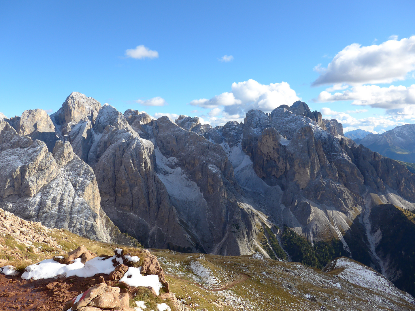 Blick zum Rosengarten (Südtirol)