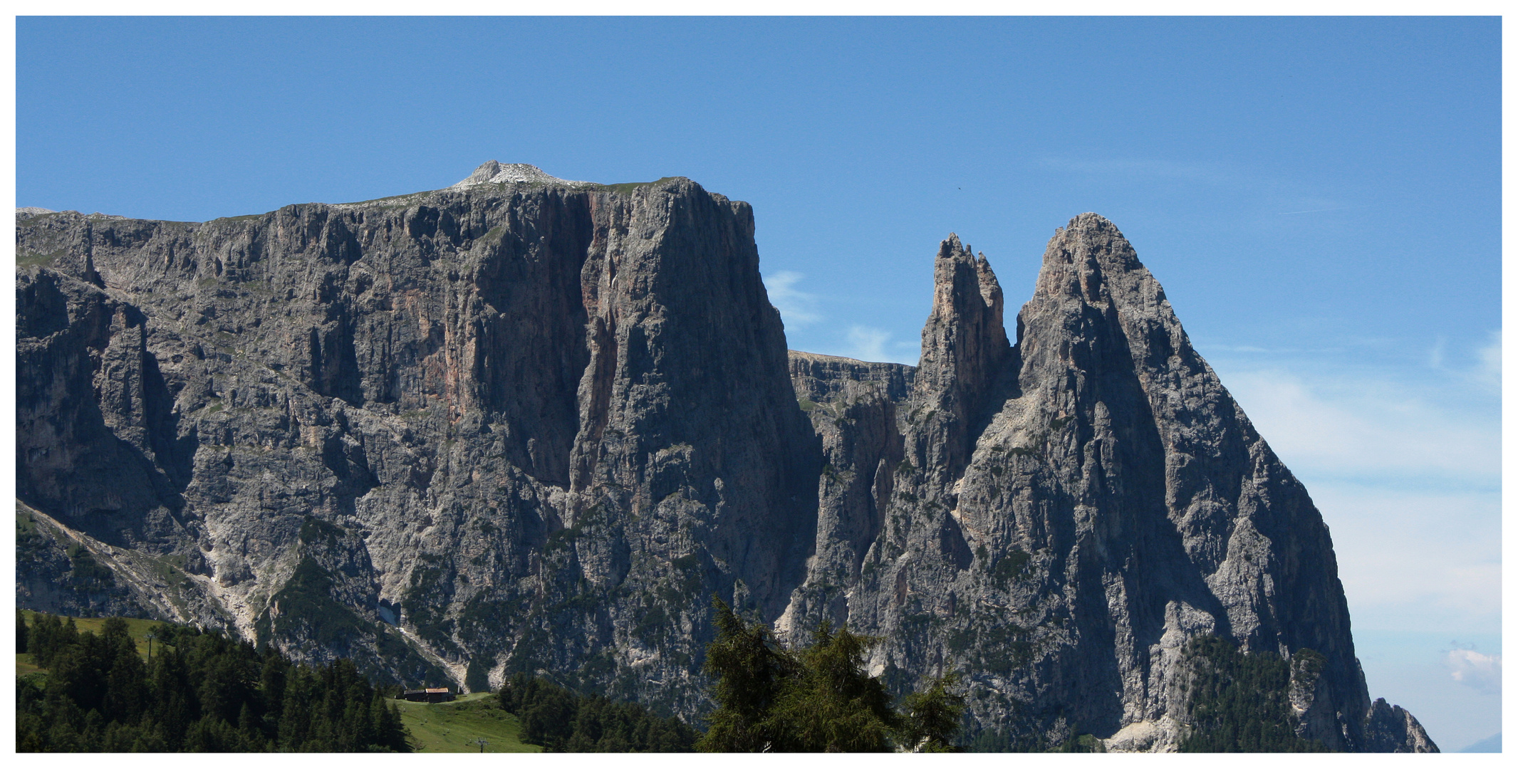 Blick zum Schlern von der Seiser Alm