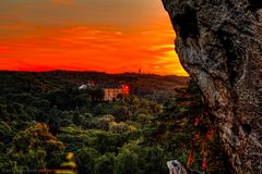 Blick zum Schloss Blankenburg