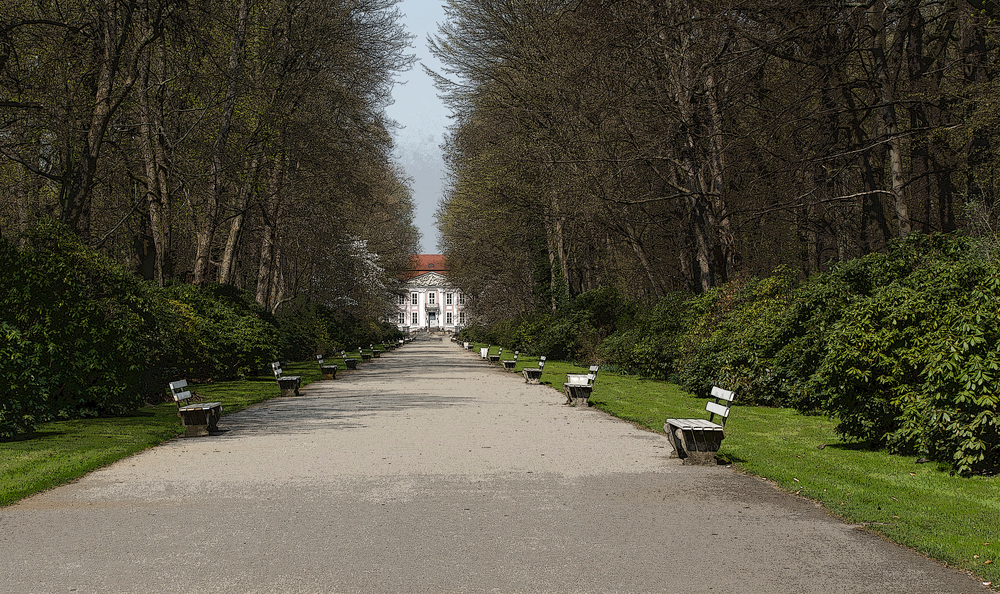 Blick zum Schloss Friedrichsfelde