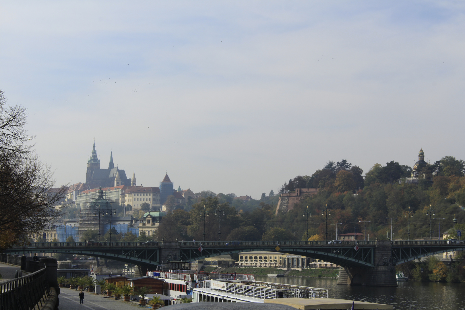 Blick zum Schloss in Prag