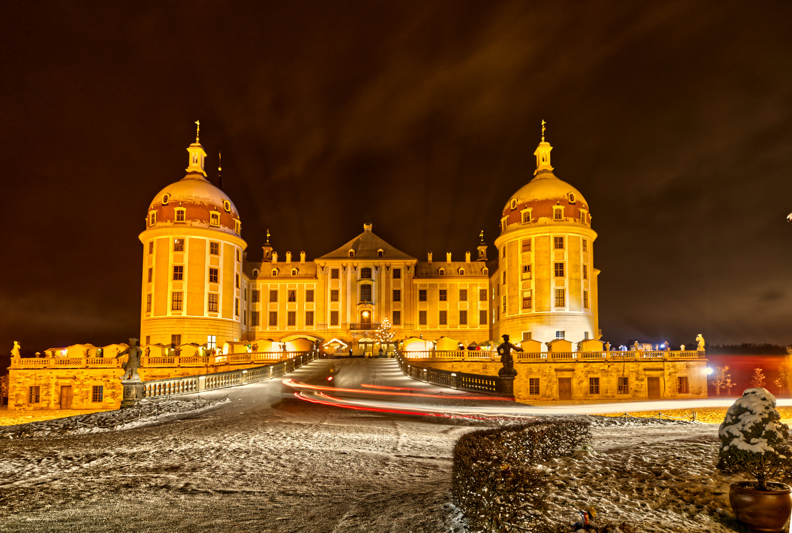 Blick zum Schloss Moritzburg 1