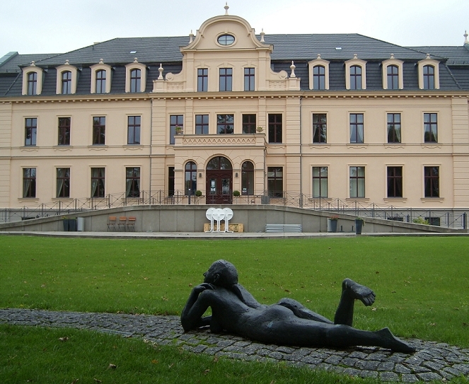 Blick zum Schloss Ribbeck im Havelland