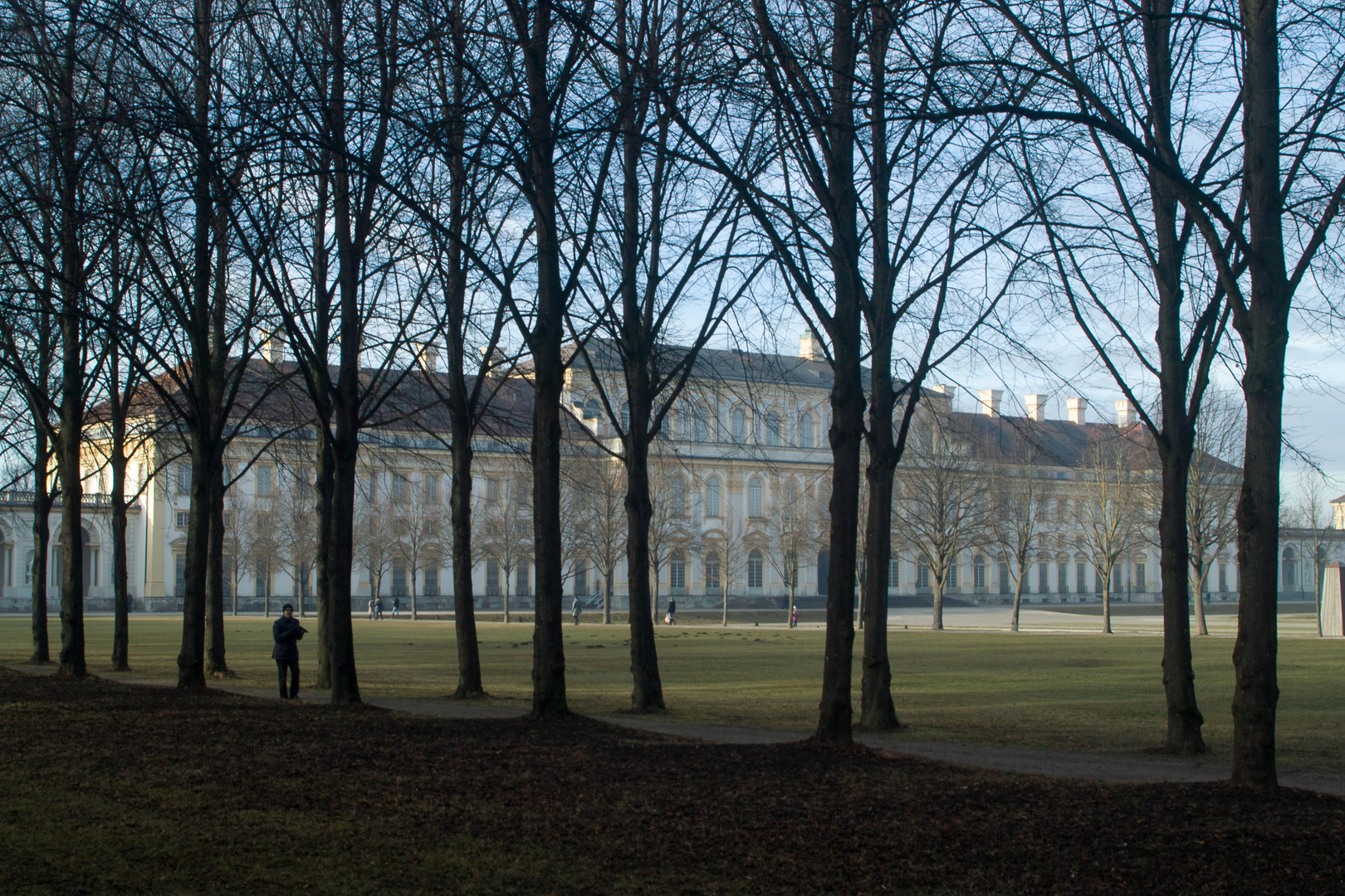 Blick zum Schloss Schleißheim