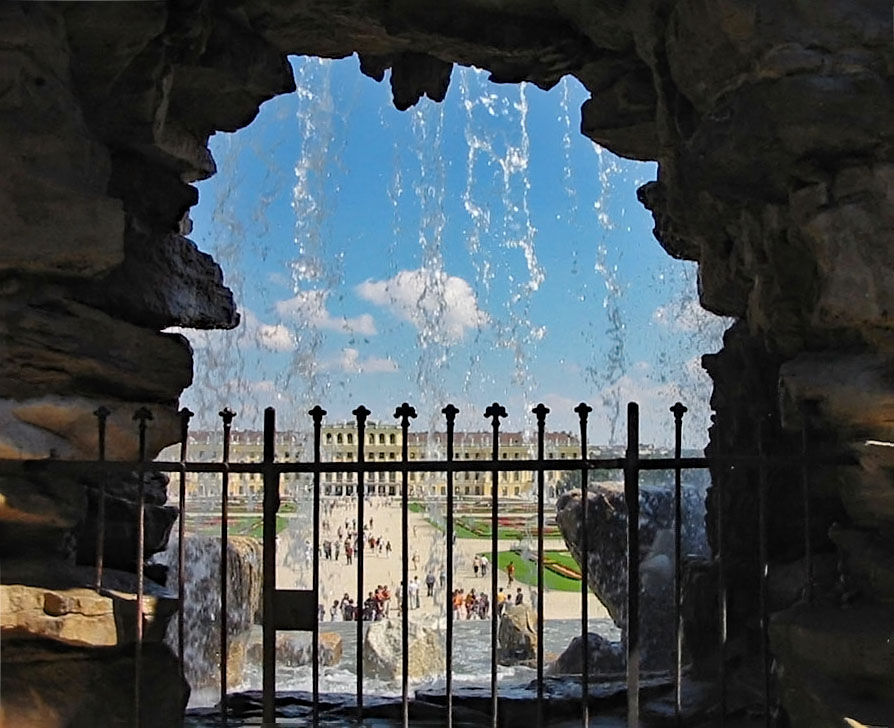 Blick zum Schloß Schönbrunn