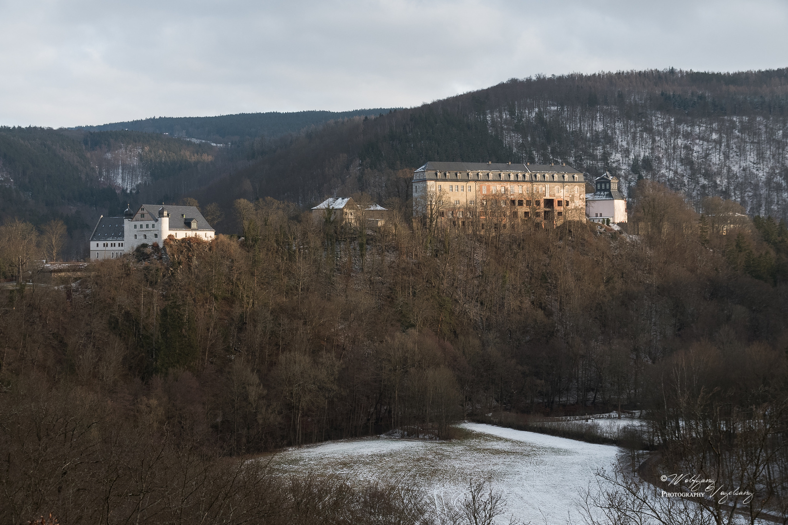 Blick zum Schloss Schwarzburg