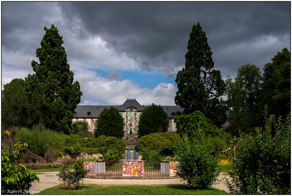 Blick zum Schloss Wesserling