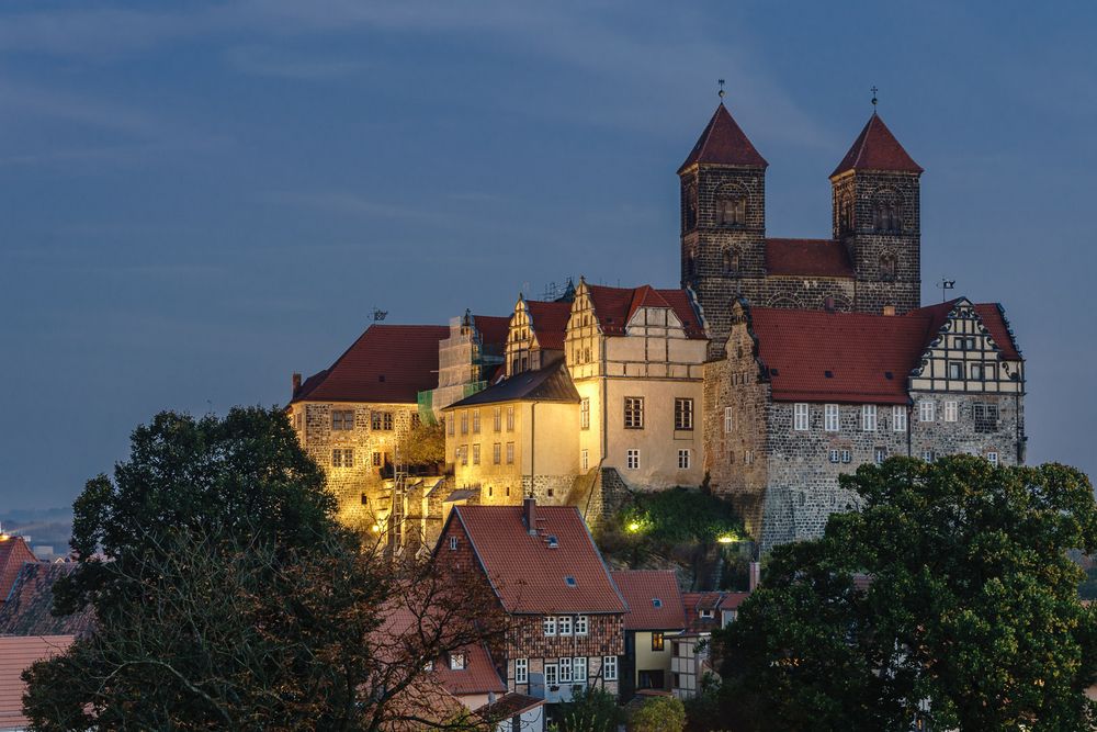 Blick zum Schlossberg Foto & Bild world, schloss, langzeitbelichtung