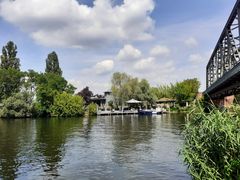 Blick zum Seebad Caputh am Schwielowsee