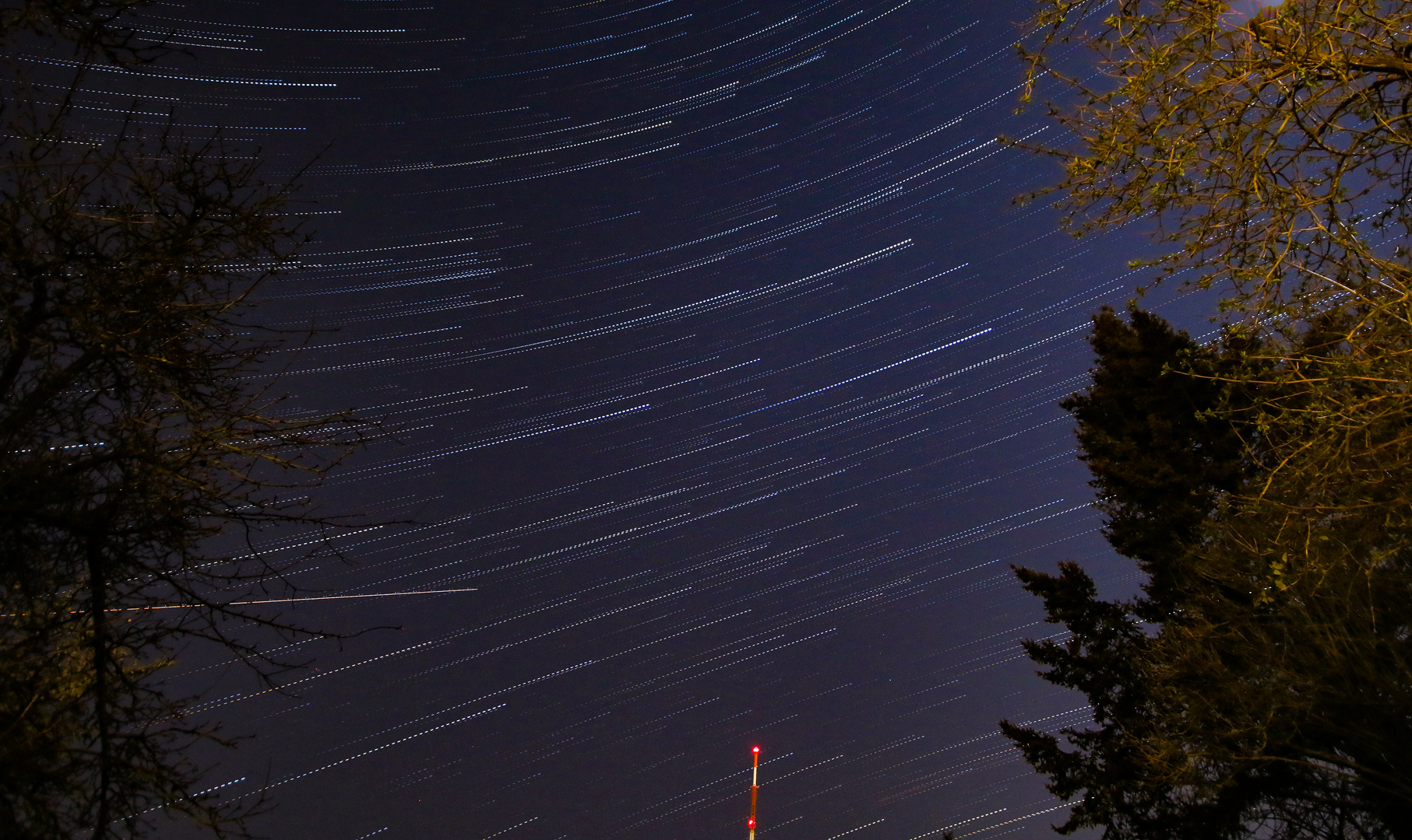 Blick zum  Sender am Südhimmel