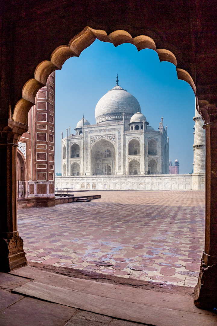 Blick zum Taj Mahal
