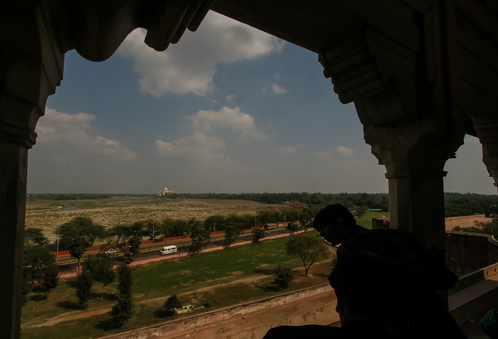 Blick zum Taj Mahal