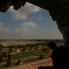 Blick zum Taj Mahal