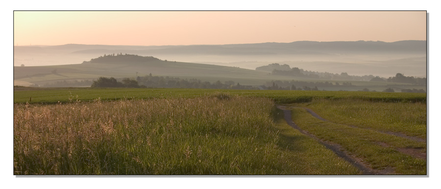 Blick zum Taunus vom Mensfelder Kopf