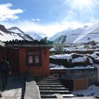 Blick zum Thorong La Pass im Annapurna Gebiet, Kacbeni - Mustang, Nepal