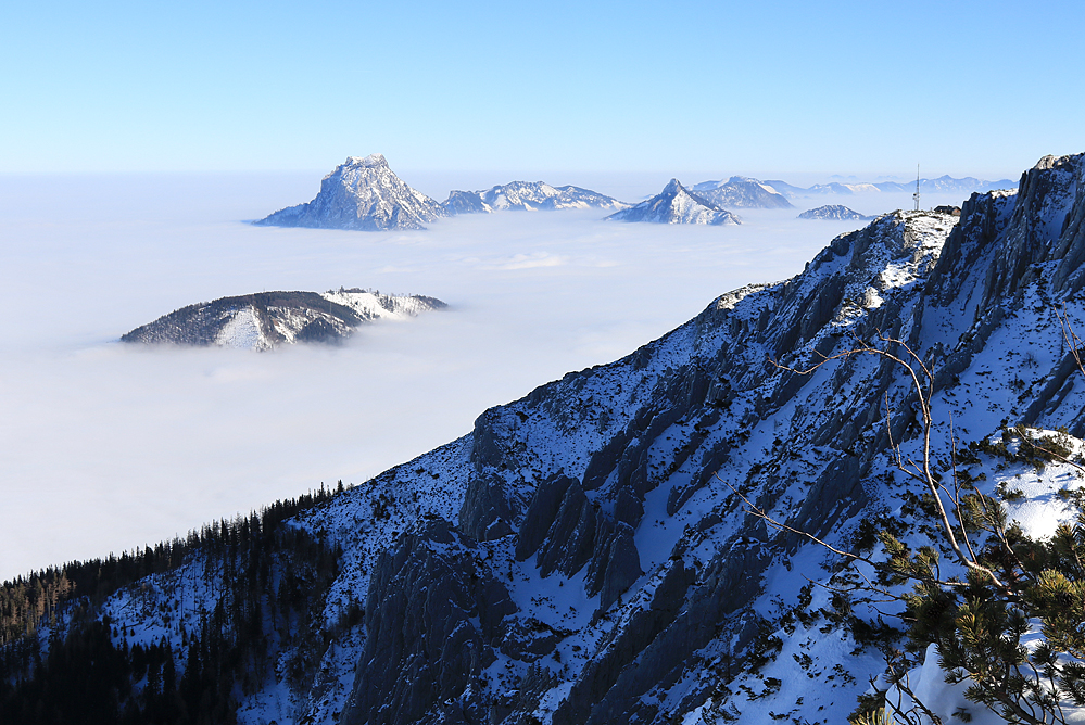 Blick zum Traunstein