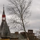 Blick zum Universitätskrankenhaus