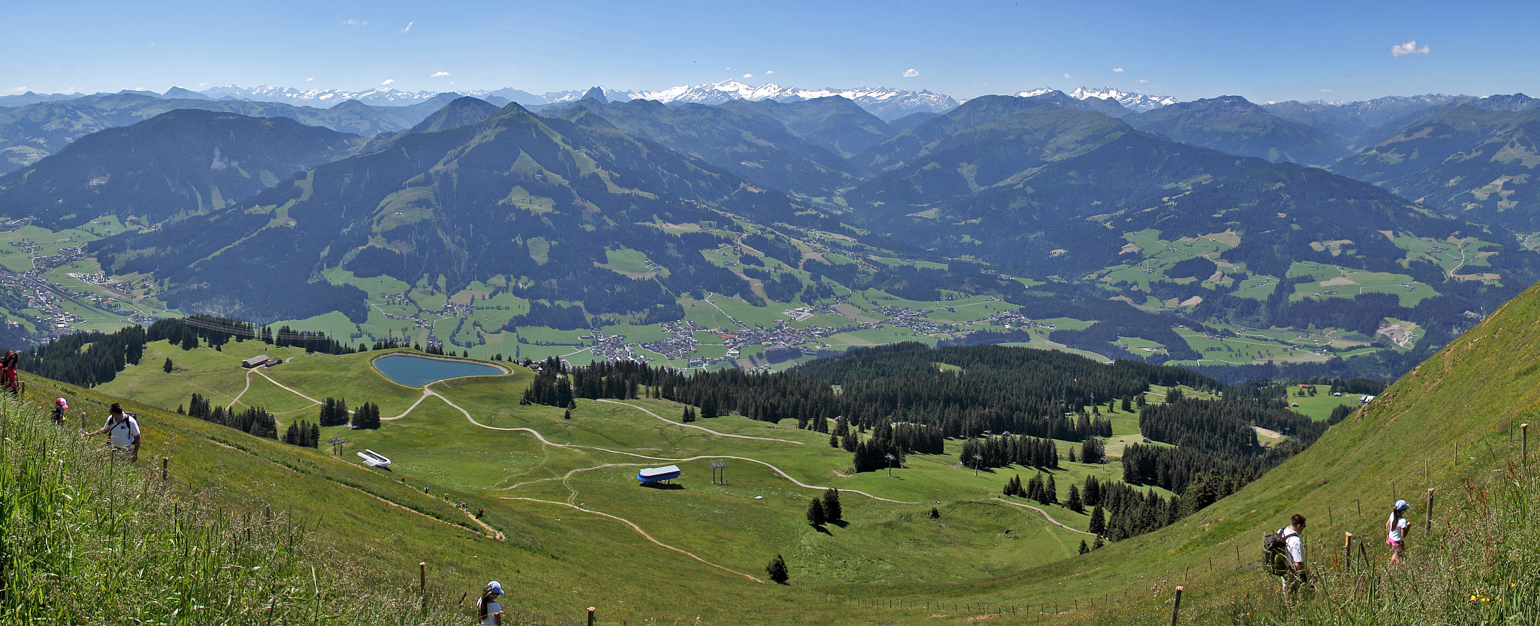 Blick zum Venediger von der hohen Salve und alles andere im Süden...