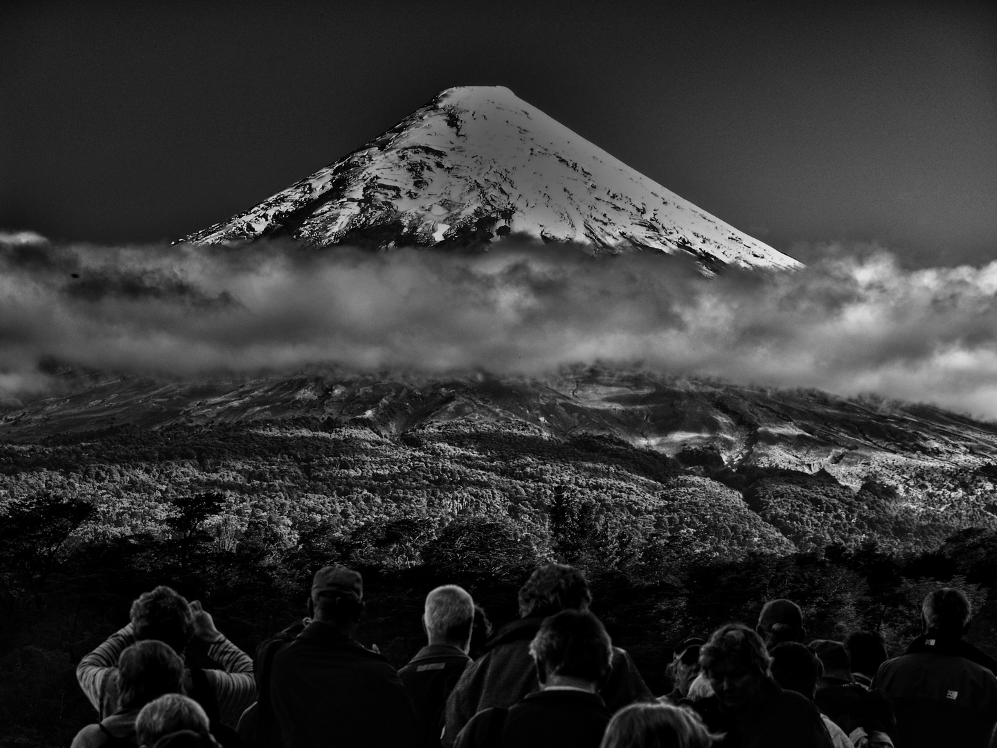 blick zum vulkan osorno ...