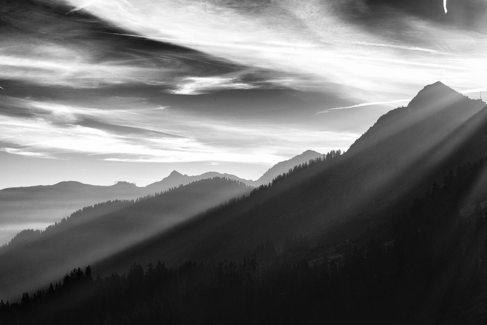 Blick zum Walmendinger Horn