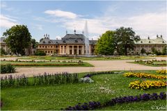 Blick zum Wasserpalais ... Schloss und Park Pillnitz