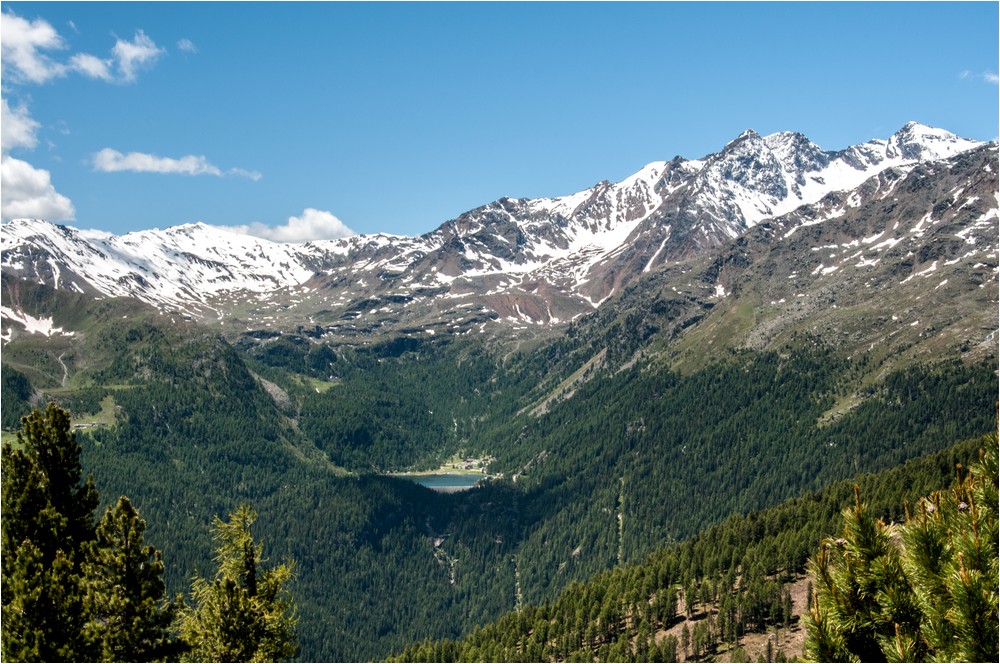 Blick zum Weißbrunnsee ...