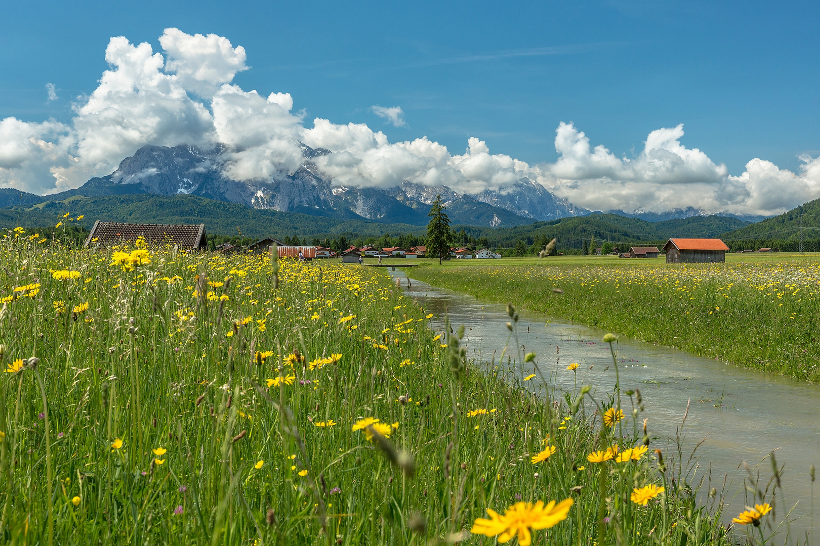 Blick zum Wetterstein