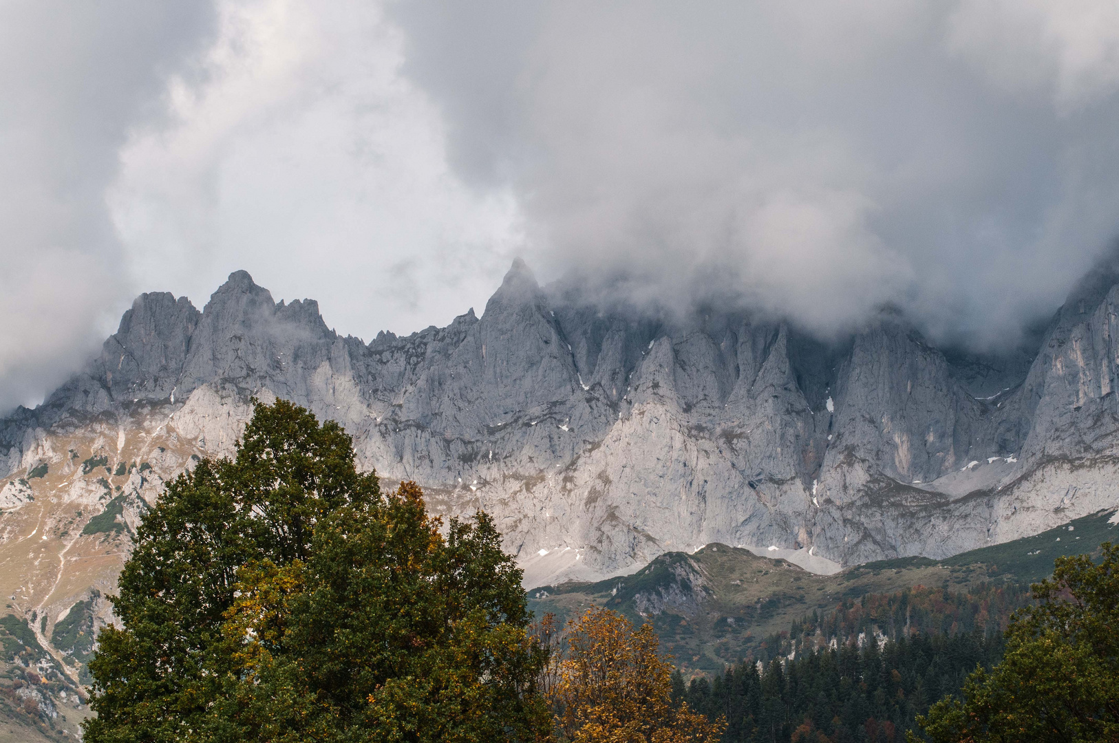 Blick zum Wilden Kaiser