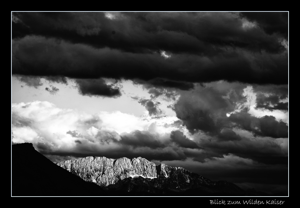 Blick zum Wilden Kaiser