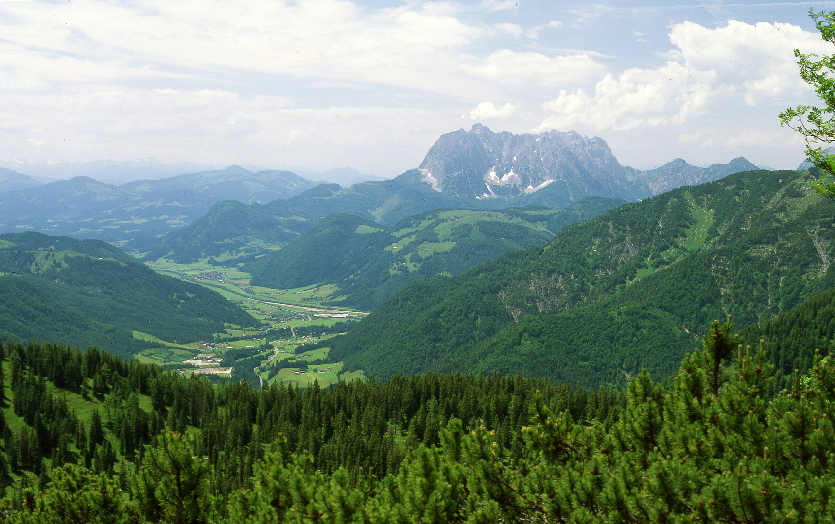 Blick zum Wilden Kaiser