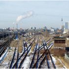 Blick zum Wriezener Güterbahnhof, ungenutzt,