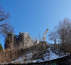 Blick zum zukünftigen Nobelhotel...