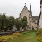 Blick zur Abteikirche der Abtei Marienstatt