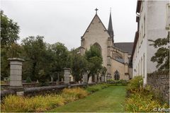 Blick zur Abteikirche der Abtei Marienstatt