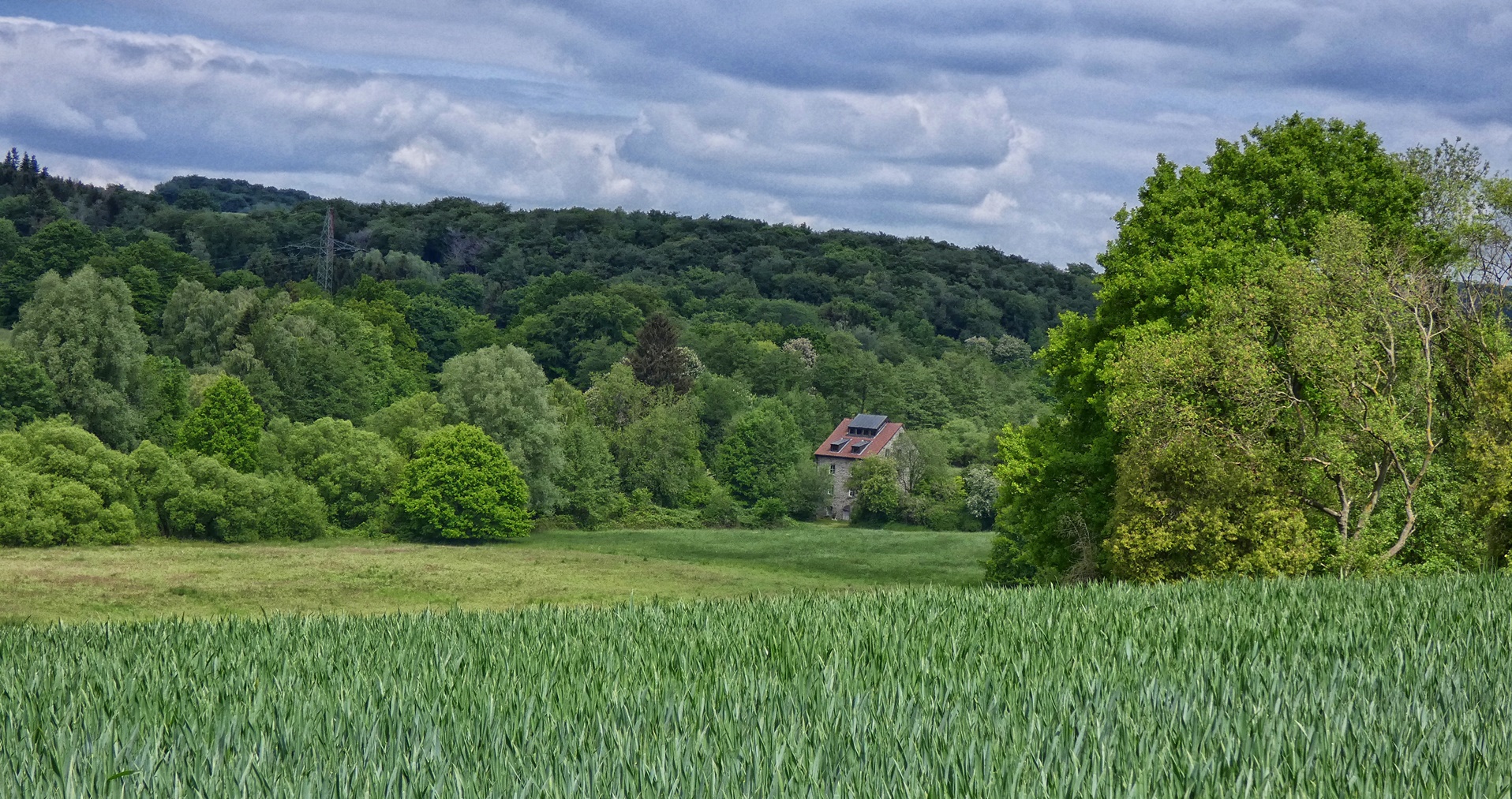 Blick zur Aprather Mühle