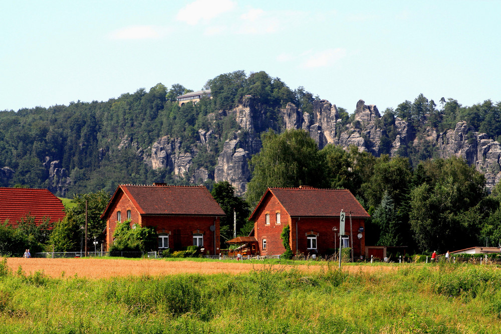 Blick zur Bastei