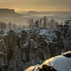 Blick zur Basteibrücke