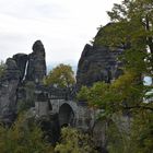 Blick zur Basteibrücke