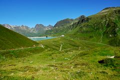 Blick zur Bielerhöhe mit Silvretta Stausee