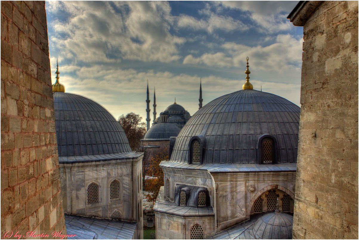 Blick zur Blauen Moschee